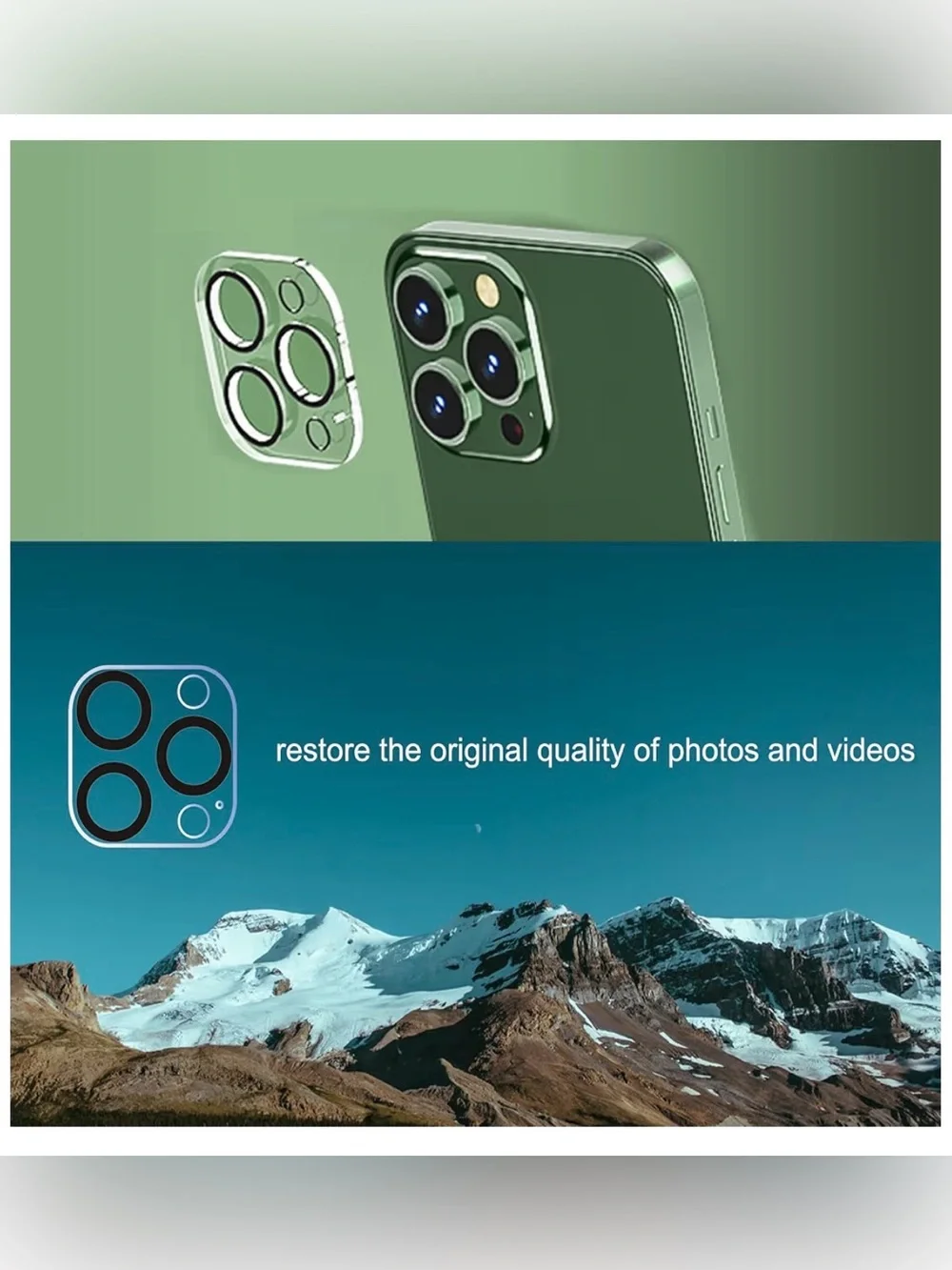 Camera Lens Glass Protectors for iPhones 16 & 14 Pro & iPhone 16 & 14 Pro Max